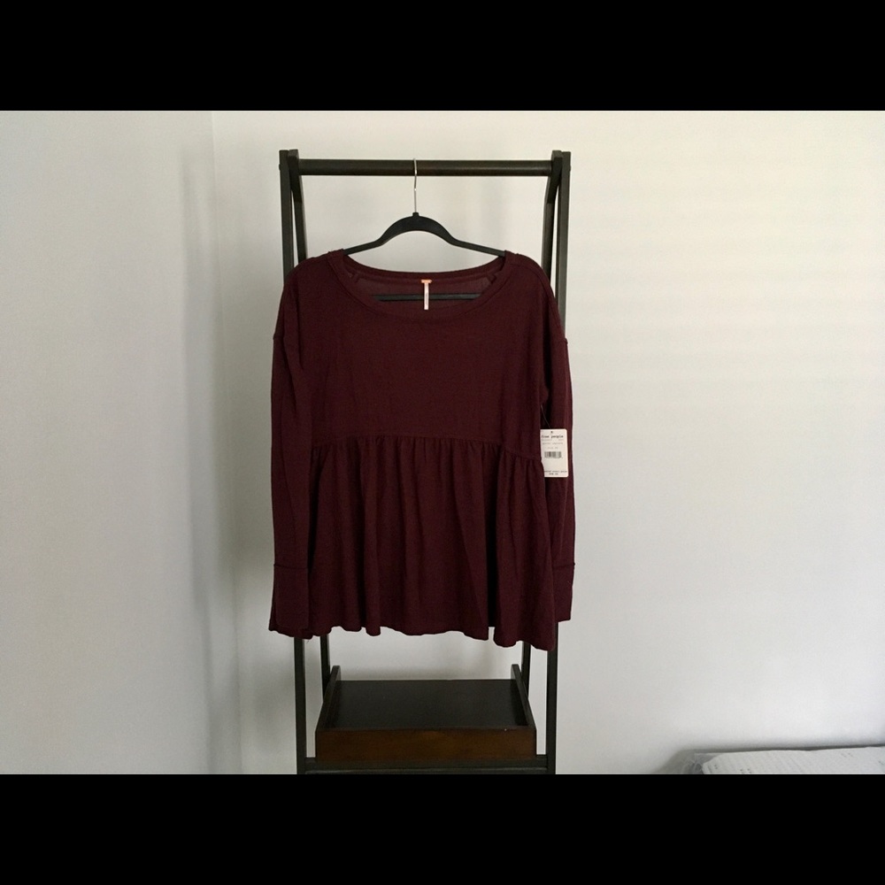 Free People Long Sleeve Flowy Tee